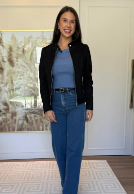 JAQUETA CAROLA - COSH JEANS - Preto