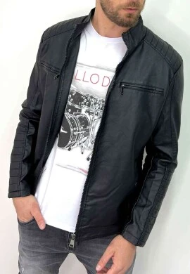 JAQUETA COURINO MASCULINA - COSH JEANS - Preto