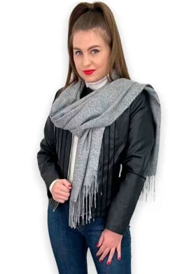 JAQUETA DE COURINO FEMININA COM DETALHES  COSH JEANS - Preto