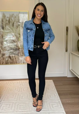 JAQUETA FEMININA ANA CONFORT  COSH JEANS - Jeans