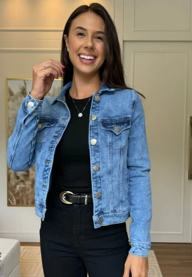 JAQUETA FEMININA ANA CONFORT  COSH JEANS - Jeans