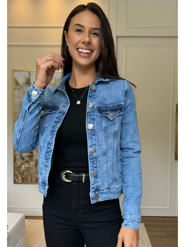 JAQUETA FEMININA ANA CONFORT  COSH JEANS - Jeans