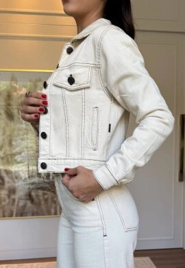 JAQUETA FEMININA BEATRIZ - COSH JEANS - Cru