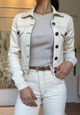 JAQUETA FEMININA BEATRIZ - COSH JEANS - Cru