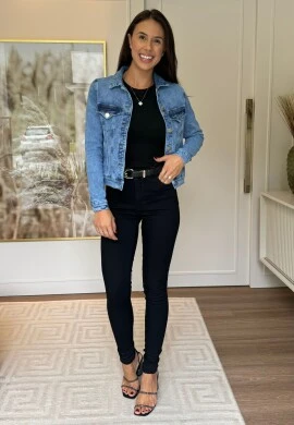 JAQUETA FEMININA ANA CONFORT  COSH JEANS - Jeans