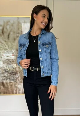 JAQUETA FEMININA ANA CONFORT  COSH JEANS - Jeans