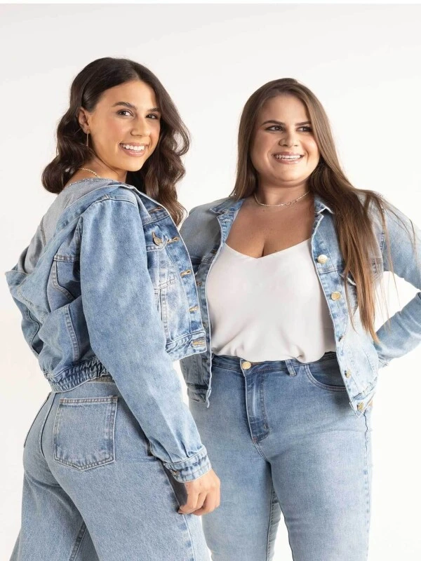JAQUETA FEMININA DANUBIA COM CAPUZ - COSH - Jeans