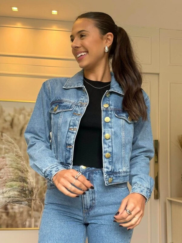 JAQUETA FEMININA FABIOLA - COSH JEANS - Jeans