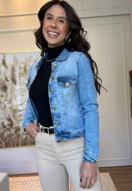 JAQUETA FEMININA LUPITA - COSH JEANS - Jeans