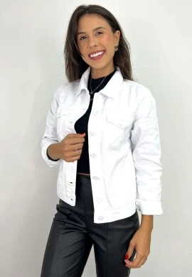 JAQUETA FEMININA MIRIA COLLOR - COSH - Branco