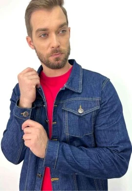 JAQUETA JEANS COM ELASTANO - Jeans
