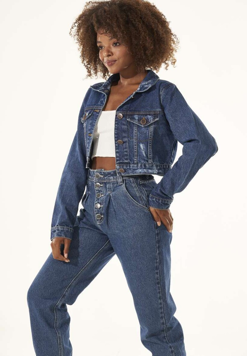 Jaqueta mom best sale jeans