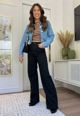 JAQUETA JEANS CROPPED FEMININA LISA  COSH JEANS - Jeans