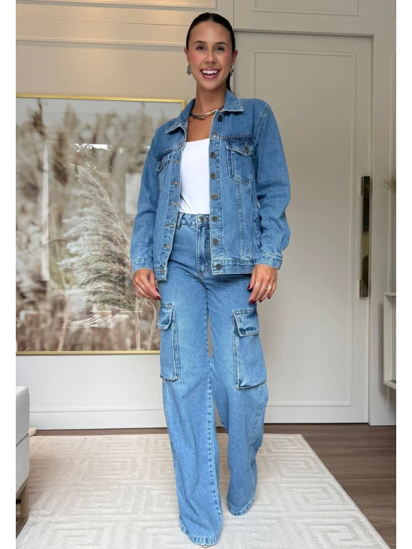 JAQUETA JEANS FEMININA LUNA - COSH JEANS - Jeans