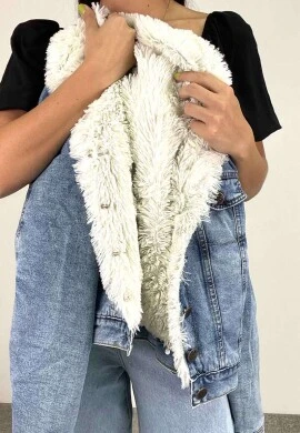 JAQUETA JEANS PELUCIADA - COSH JEANS - Jeans