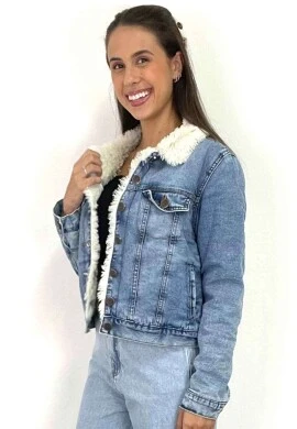 JAQUETA JEANS PELUCIADA - COSH JEANS - Jeans