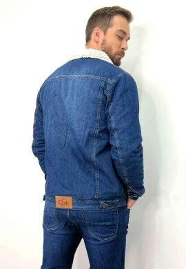 JAQUETA JEANS PELUCIADA MASCULINA STONE - COSH JEANS - Jeans