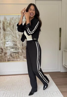 JAQUETA LARA CROPPED - COSH JEANS - Preto