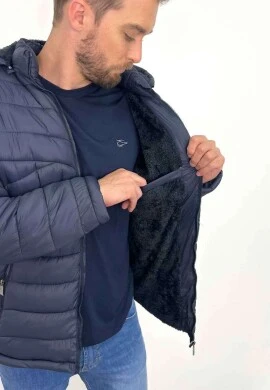 JAQUETA MATELASSE PELUCIADA MASCULINA  COSH JEANS - Marinho