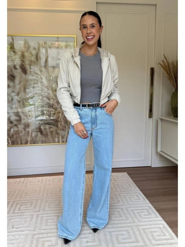 JAQUETA PRISCILA CROPPED - COSH JEANS - Off white