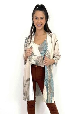 KIMONO LONGO - COSH JEANS - Bege