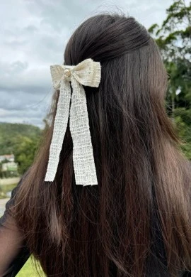 LAÇO TWEED COM PAETE - COSH - Off white