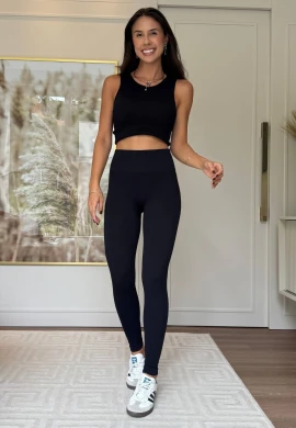 LEGGING DE POLIAMIDA SARITA - COSH JEANS - Preto