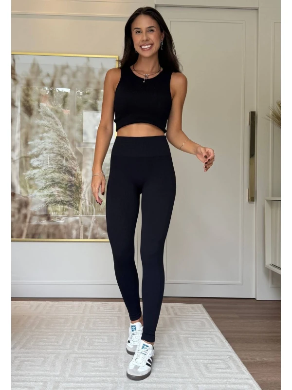 LEGGING DE POLIAMIDA SARITA - COSH JEANS - Preto