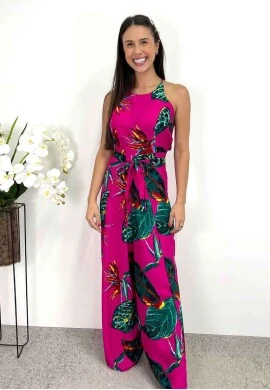 MACACÃO ENVELOPE - COSH JEANS - Pink