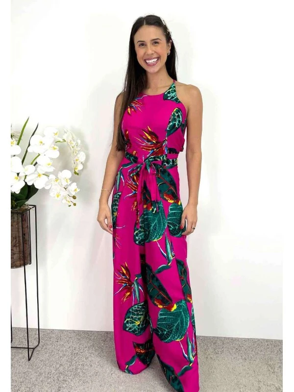 MACACÃO ENVELOPE - COSH JEANS - Pink