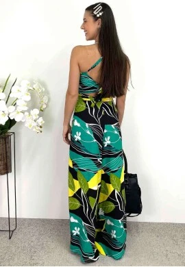 MACACÃO ENVELOPE - COSH JEANS - Preto/preto