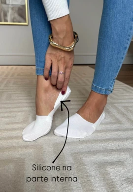 MEIA FEMININA - COSH JEANS - Branco