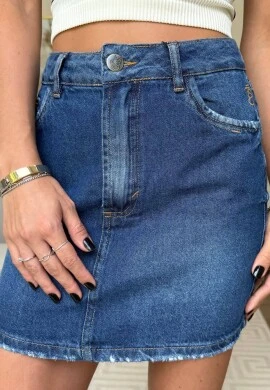 MINI SAIA JEANS ERICA - COSH JEANS - Jeans escuro