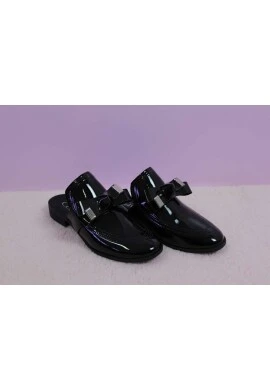 MULE VERNIZ LAÇO - Preto