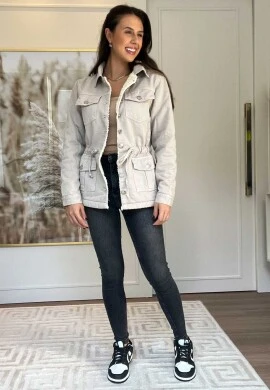 PARKA FEMININA PELUCIADA AYLA - COSH - Gelo