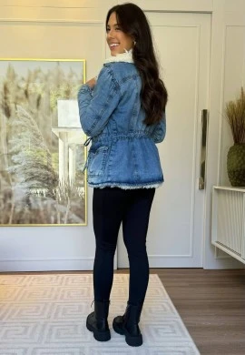 PARKA FEMININA PELUCIADA MARINA - COSH JEANS - Jeans