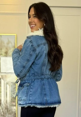 PARKA FEMININA PELUCIADA MARINA - COSH JEANS - Jeans