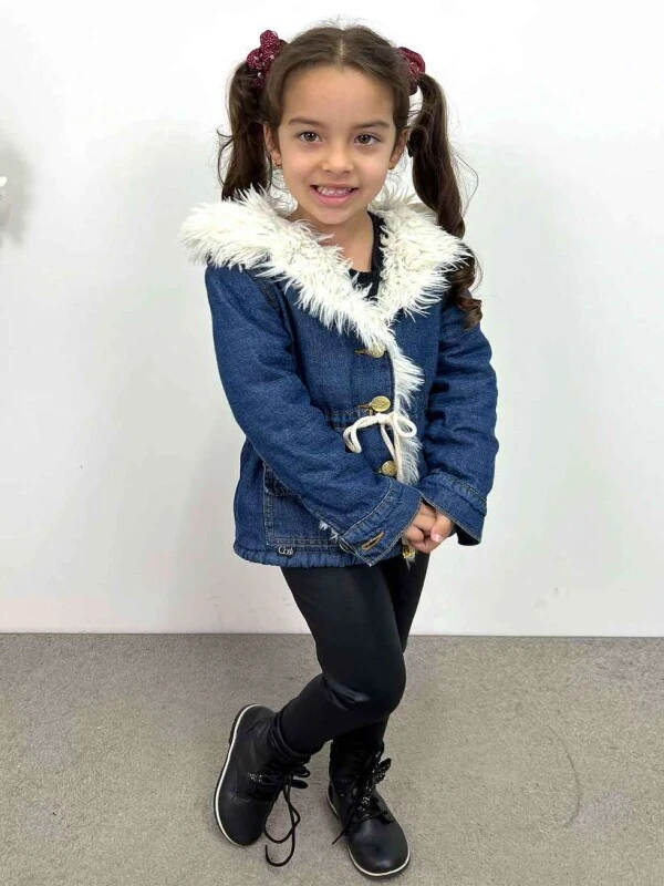PARKA JEANS STONE INFANTIL PELUCIADA - COSH JEANS - Jeans