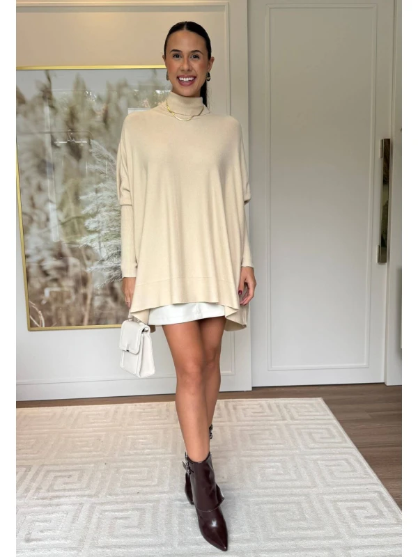 PONCHO ISADORA - COSH JEANS - Bege