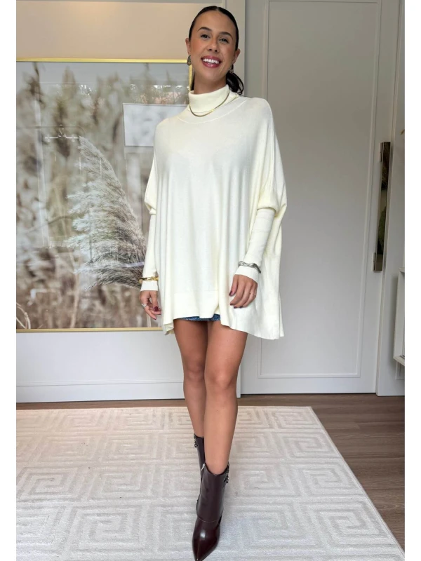 PONCHO ISADORA - COSH JEANS - Branco
