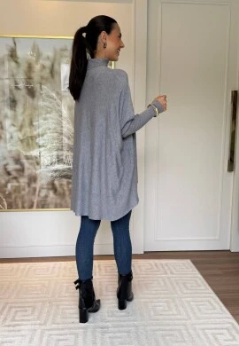 PONCHO ISADORA - COSH JEANS - Cinza