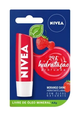PROTETOR LABIAL HIDRATANTE NIVE MORANGO - Vermelho