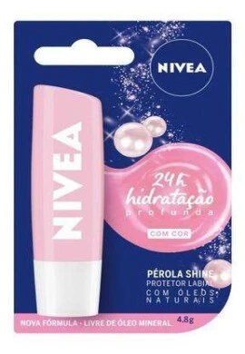 PROTETOR LABIAL HIDRATANTE NIVEA SHINE - Rosa