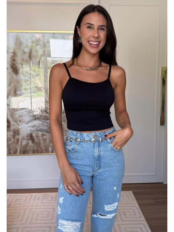 REGATA LUCI - COSH JEANS - Preto