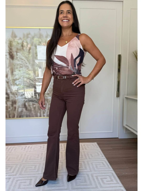 REGATA MALU - COSH JEANS - Marrom