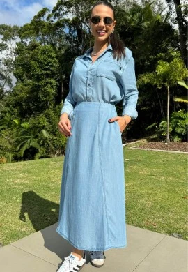 SAIA LONGA FEMININA MARCIA - COSH JEANS - Jeans