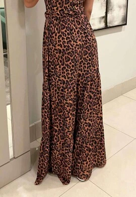 SAIA LONGA NEGA RIO - COSH JEANS - Onça
