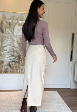 SAIA MIRANDA PU - COSH JEANS - Bege