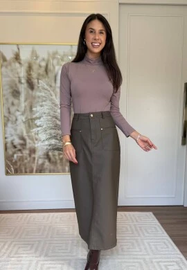 SAIA MIRANDA PU - COSH JEANS - Marrom