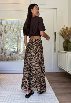 SAIA ONÇA ANIMAL PRINT - COSH JEANS - Onça